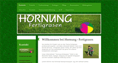 Desktop Screenshot of hornung-fertigrasen.de