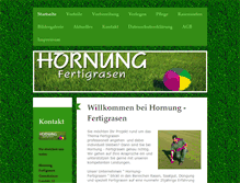 Tablet Screenshot of hornung-fertigrasen.de